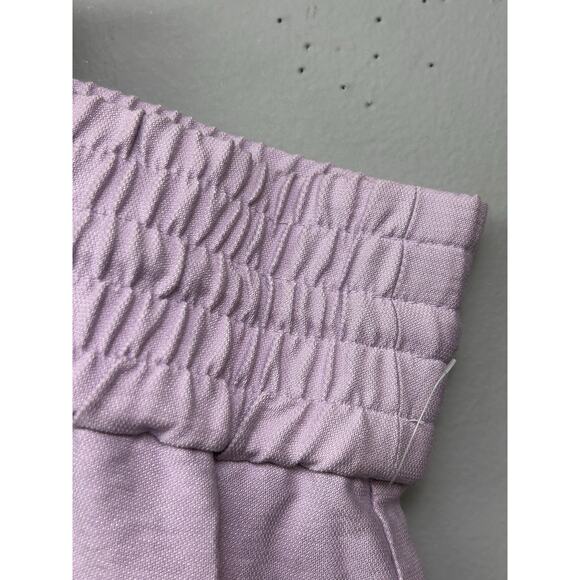 Open Edit Hi-Waisted Drawstring Shorts Womens Plus Size 2X Purple Elastic Pocket - Picture 7 of 8